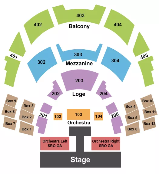 seating chart for The Show - Agua Caliente Casino - Endstage Pit & Catwalk - eventticketscenter.com